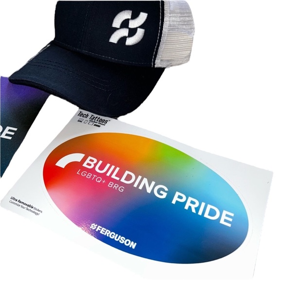 NEW Ferguson Pride Bundle Hat Mousepad Sticker Colorful Design Unisex One Size! - Picture 2 of 2